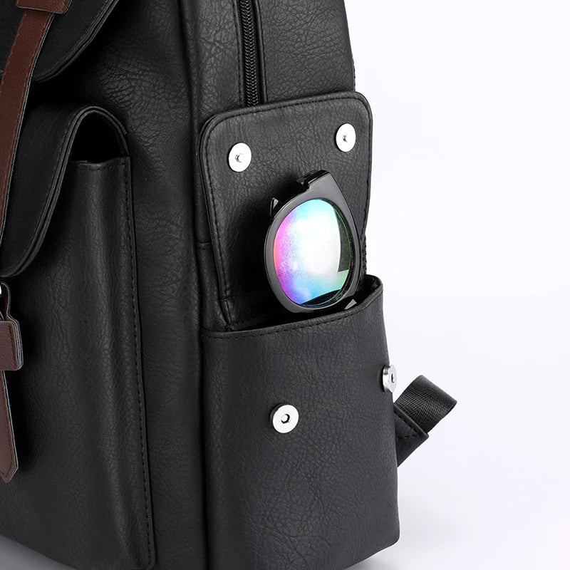 Herren Rucksack aus PU-Leder | Großer Laptop- & Freizeitrucksack im Vintage-Stil