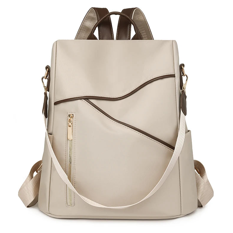 Damen Rucksack mit Anti-Diebstahl-Funktion | Leichter Nylon-Rucksack mit großem Stauraum