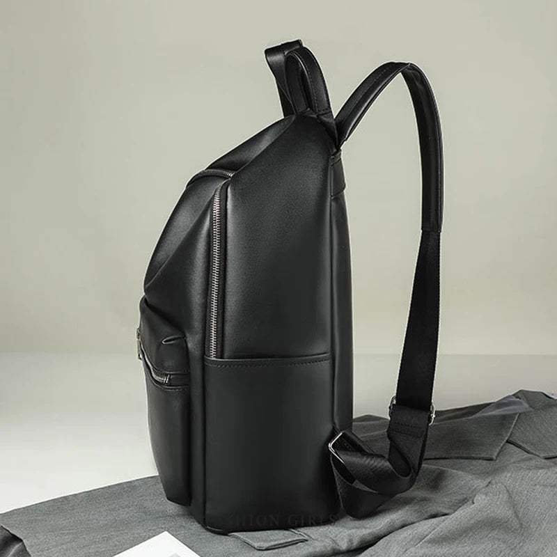 Moderner Damen Rucksack aus weichem PU-Leder | Stilvoller City- & Reiserucksack mit großem Stauraum