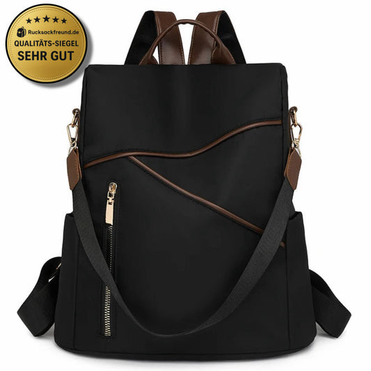 Damen Rucksack mit Anti-Diebstahl-Funktion | Leichter Nylon-Rucksack mit großem Stauraum