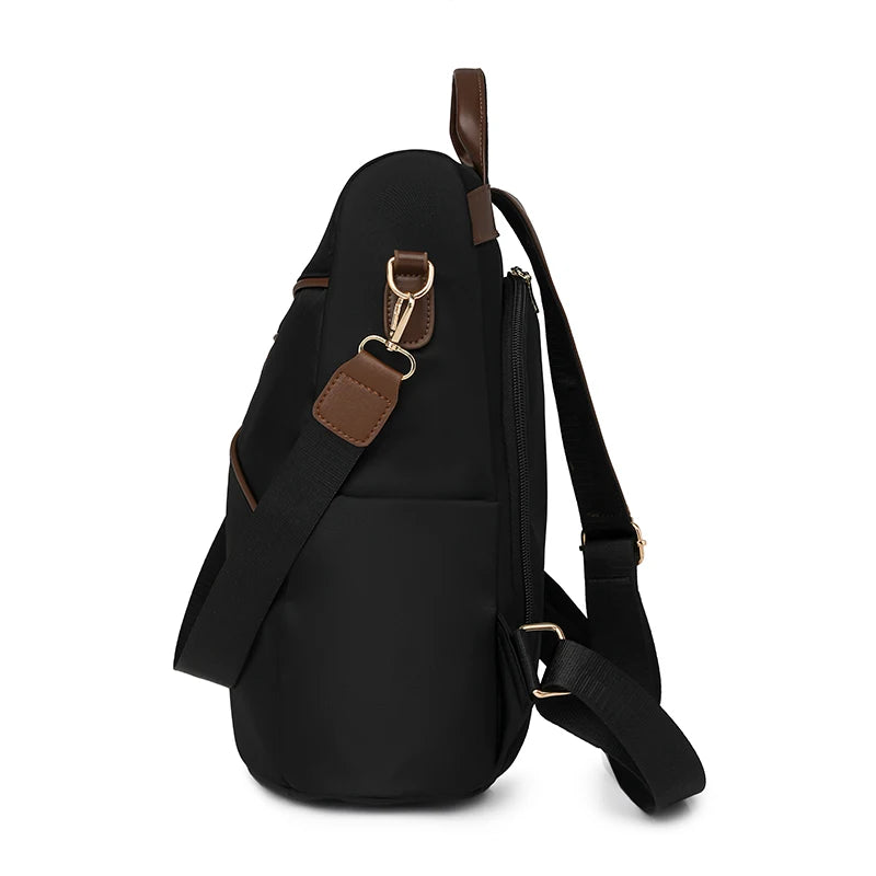 Damen Rucksack mit Anti-Diebstahl-Funktion | Leichter Nylon-Rucksack mit großem Stauraum