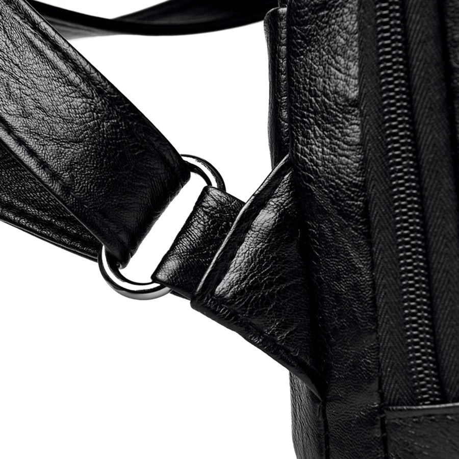 Eleganter Damen Rucksack aus weichem PU Leder | Anti-Diebstahl-Design & Schultertasche in einem | Stylischer Alltags- & Reisebegleiter