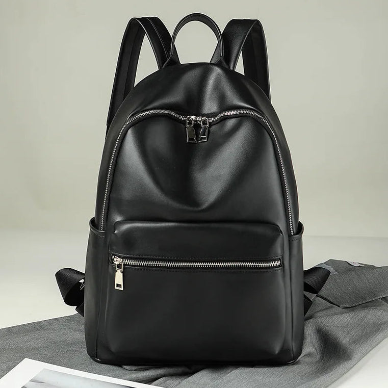 Moderner Damen Rucksack aus weichem PU-Leder | Stilvoller City- & Reiserucksack mit großem Stauraum