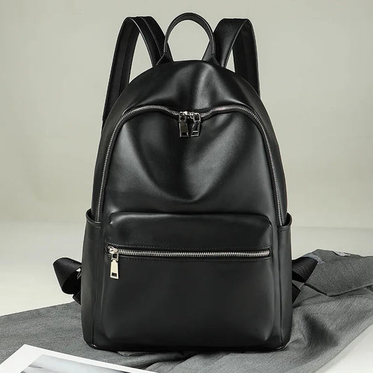 Moderner Damen Rucksack aus weichem PU-Leder | Stilvoller City- & Reiserucksack mit großem Stauraum